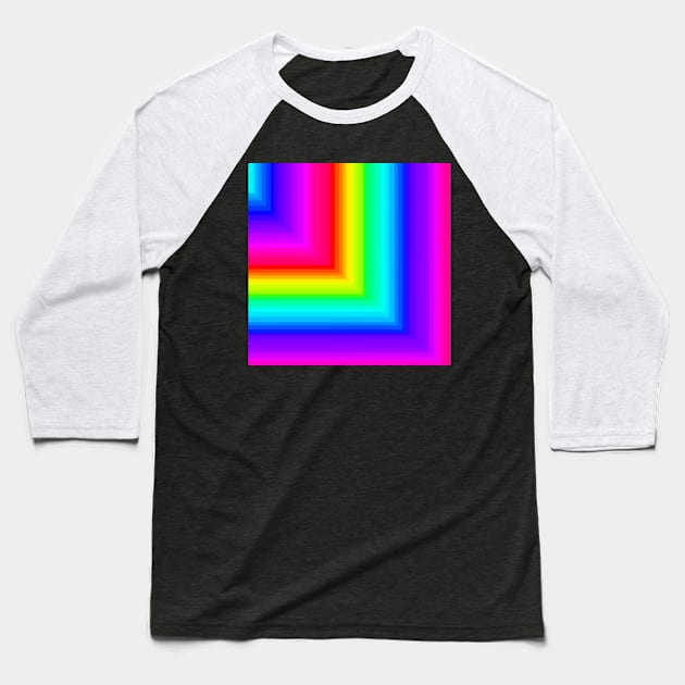 Rainbow square pattern Baseball T-Shirt by MelanieJeyakkumar